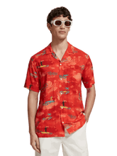 SCOTCH AND SODA All Over Printed Viscose Short Sleeve Shirt at Gravity NYC